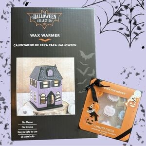 Halloween Wax Warmer & Pumpkin Wax Melts NEW IN BOX! Haunted House Aldi Kirkton